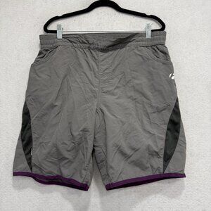 Bontrager MTB Baggy Shorts Womens Large Gray 9 Inseam Padded Cycling Bike